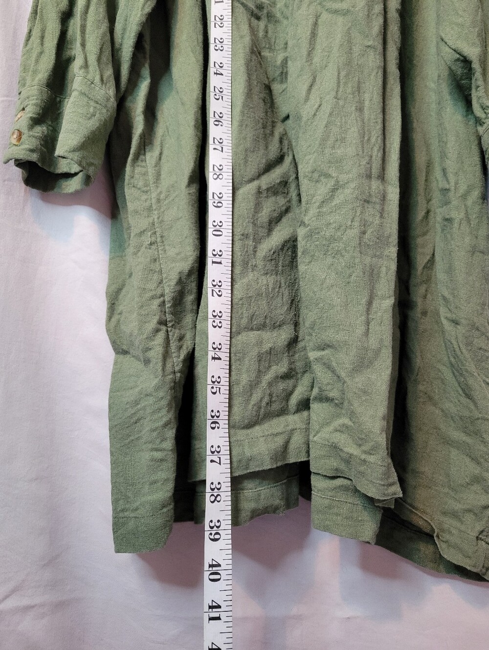 Old Navy Olive Green Long Sleeve Shirt Dress - Picture 7 of 11